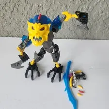 LEGO Bionicle Skull Warrior 70791 Action Figure Yellow Mask Blue Armor 2015