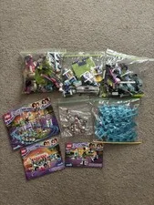 Lego Friends Amusement Park Roller Coaster 41130 Hot Dog Van 41129 Space 41128 