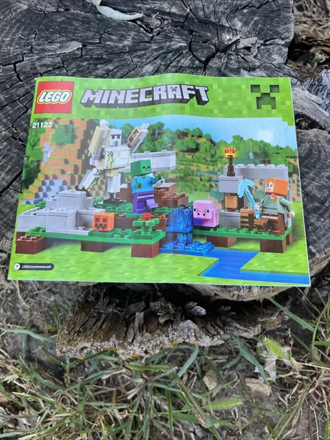 Lego Minecraft The Iron Golem 21123 Instruction Manual Guide Book Only 2016