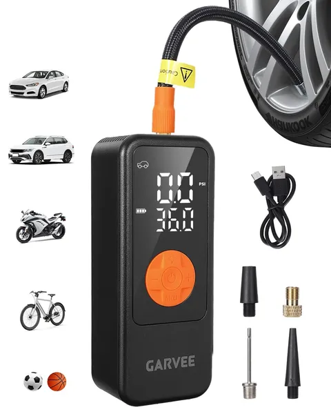 Garvee Portable Tire Inflator Air Compressor 150Psi Cordless Air Pump 4X
