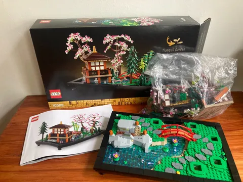 LEGO Icons Tranquil Garden 10315 Building Set, BOX & BOOK, BUILT