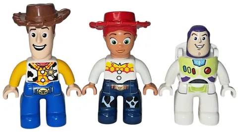 LEGO Duplo Toy Story Figures Woody Buzz Lightyear Jessie Disney Pixar Lot of 3