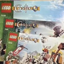 LEGO Castle Illustrated Instruction Manual Booklets Lot, MPN 7038 7091 7040