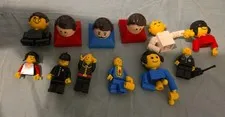 VTG LEGO DUPLO AND MINI FIGURE PEOPLE LOT OF 12