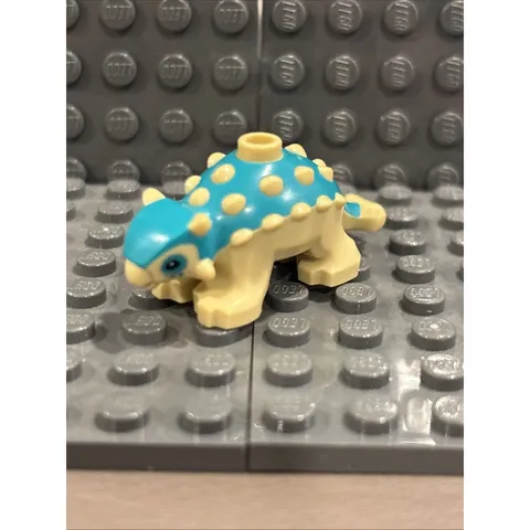 Lego Dinosaur Ankylosaurus Baby w/Molded Dark Turquoise Back #67433pb02