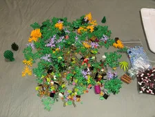 LEGO Botanical Plants Flowers Foliage Bulk Lot 1.5+ lbs Leaves MOC Forest City