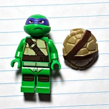 LEGO Teenage Mutant Ninja Turtles Donatello Minifigure w/ Shell, Plastic, Age 4+