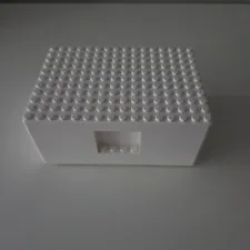 IKEA BYGGLEK Lego Small Storage Box with Lid White 5"x3.5"x2.25"