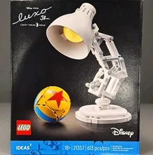 LEGO Ideas Disney Pixar Luxo Jr. 21357 Adjustable Lamp Set 613pcs 18+