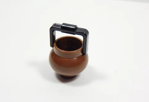 LEGO Reddish Brown Cauldron Pot w/ Black Handle Accessory Minifig Q7