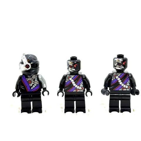 Lot of 3 LEGO Ninjago Nindroid Minifigures - 1 Warrior, 2 Drones
