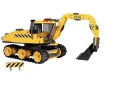 LEGO City Construction 7248 Digger Excavator Set w/ Minifigure 2005 vintage!