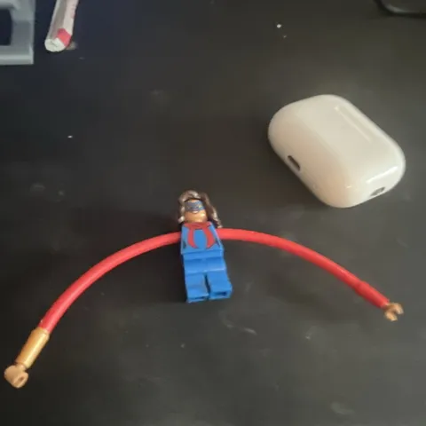 LEGO Minifigure Blue Outfit w/ Helmet Head & Red Hose Accessory Piece
