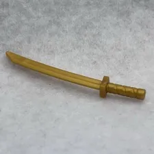 LEGO 30173b Pearl Gold Minifigure, Weapon Sword, Shamshir / Katana (x1)