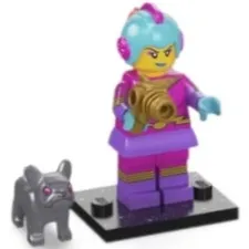 LEGO CMF Series 26 Retro Space Heroine Minifigure 71046 Complete w/ Robot Dog