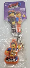The Lego Movie 2 ~ Rubber Key Chain ~  Emmet Keychain ~ 2019