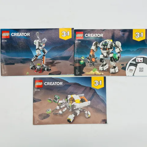 Lego Creator Set 3in1 31115 Instruction Manuals Only