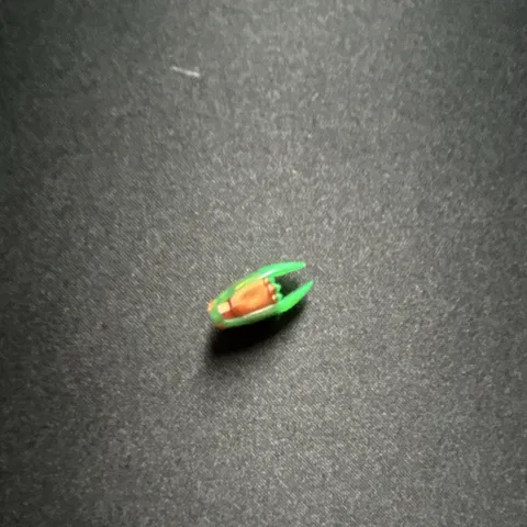 LEGO Small Plastic Piece Part in Green & Brown Colors