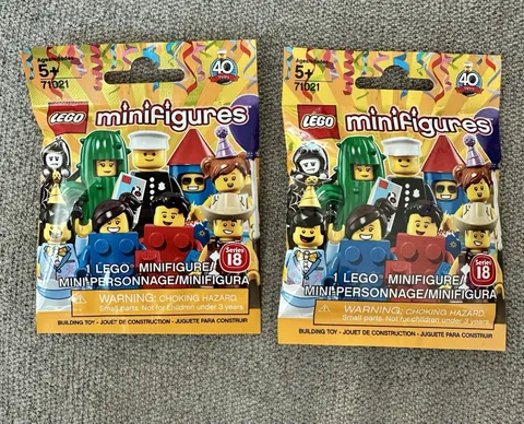 LEGO Minifigures Series 18 Set of 2 Blind Bags 71021 New and Sealed
