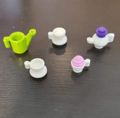 LEGO Teapot with Cups TEA SET Cupcake And Water Spout