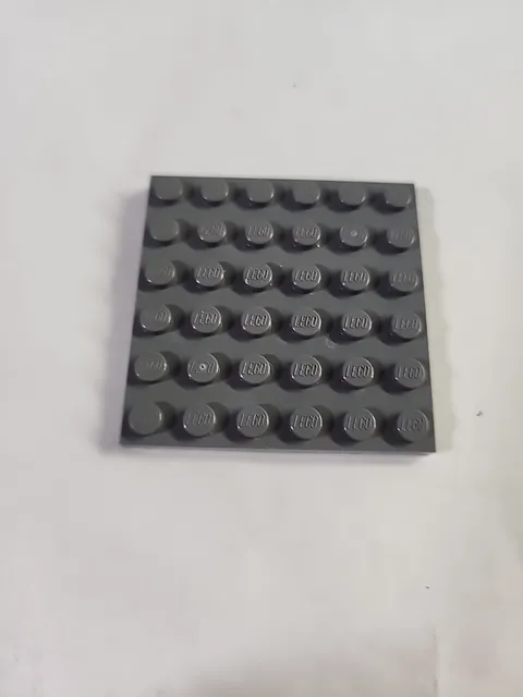 LEGO Parts ● Dark Bluish Gray Plate 6 x 6 Square ● # 3958 ● QTY 1