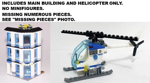 LEGO 60141 Police Station Main Building + Helicopter Only NEAR MINT