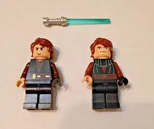 Lego Star Wars Anakin Skywalker with Lightsaber  Lot of 2 Figures