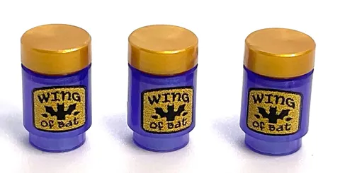 Lego Bottles Wing of Bat - Witches Magic - Harry Potter Medieval Castle  - 3 Pcs