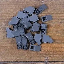 LEGO 3665 Dark Bluish Gray Brick Slope Inverted 45 2 x 1 Qty 20