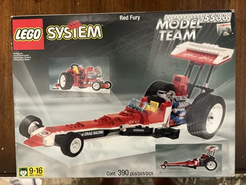 LEGO Model Team 5533 Red Fury Drag Racing Set 390 pcs Age 9-16 Complete Box