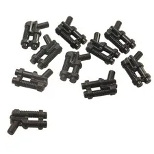 10 NEW LEGO Minifigure, Weapon Gun, Two Barrel Pistol Black