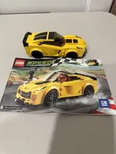 LEGO Speed Champions 75870 Chevrolet Corvette Z06 Set Incomplete