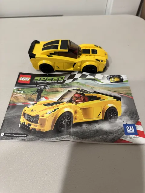 LEGO Speed Champions 75870 Chevrolet Corvette Z06 Set Incomplete