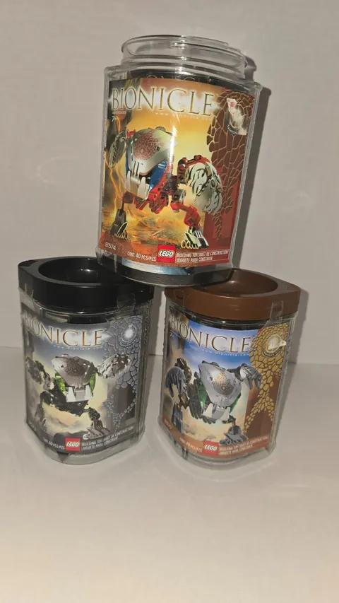 LEGO BIONICLE Bohrok Kal Lot 8573 8574 8577 Complete Manuals Canisters