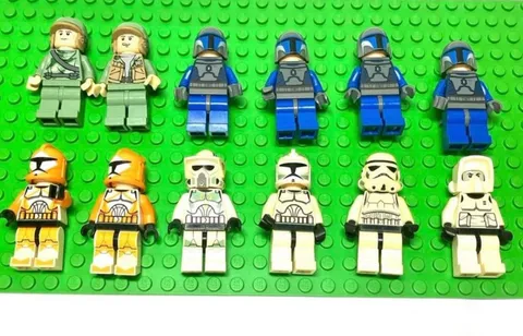 LEGO Minifigure Star Wars Lot Set of 12 Bulk Sale Clone Trooper