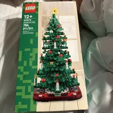 LEGO Christmas Tree 2 In 1  (40573) 784 Pieces Building Toy Box Damage