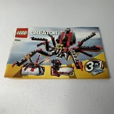 LEGO CREATOR Instruction Manual 4994 FIERCE CREATURES 3 in 1 INSTRUCTIONS ONLY 