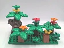 Duplo Lego Trees Plants  & Flowers Lot of 21 Pieces Parts Accessories 