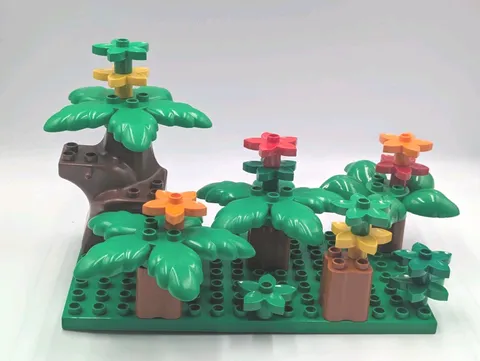 Duplo Lego Trees Plants  & Flowers Lot of 21 Pieces Parts Accessories 
