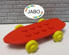 (E5/23) LEGO Fabuland 2146c01 Skateboard Red 3721