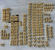 LEGO Tan Plate Clip Hinge Tooth Lot 155 Pieces Mixed Genuine LEGO Parts Bulk