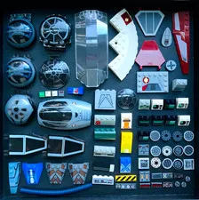 LEGO Star Wars 60+ Printed Stickered Parts Pieces Windshields Bricks Tile Lot