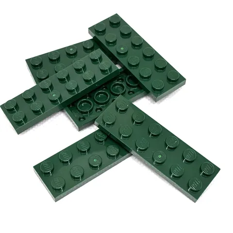 LEGO Parts - Dark Green Plate 2 x 6 - No 3795 - QTY 6