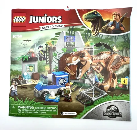 LEGO Juniors Manual Only 10758 Jurassic World Paper Booklet Instructions