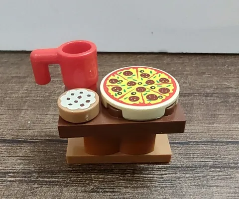 Lego Pizza Table Mug Cookie Pie Marvel Super Heroes Spider-Man Mini Figure 76293