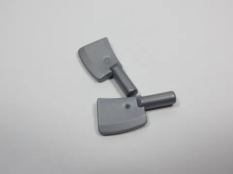 LEGO Lot of 2 Flat Silver Meat Cleaver Knife Accessory Minifig Q7