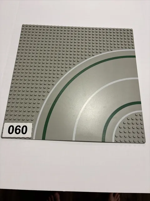 Vintage Lego Base Plate Gray Curved Turn Street Road 32 X 32 pegs