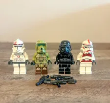 LEGO Star Wars Rare Trooper Lot x4 + Blasters
