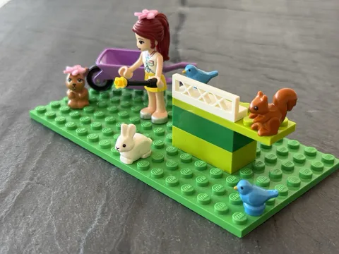 LEGO Minifigure Friends With Cute Animals Bunny Bird Squirrel