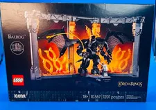 New Lego Icons The Lord of The Rings: Balrog Book Nook 1201 Piece Set 10367